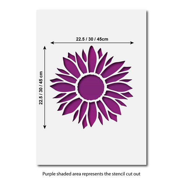 sunflower stencil large reusable flower stencil template ebay